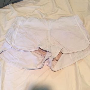 White lulu shorts
